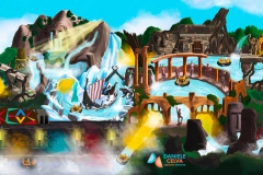 Daniele_celva_creativo_trentino_progetti_personali_illustrazione_parchi_divertimento_themepark_waterride_arkeos