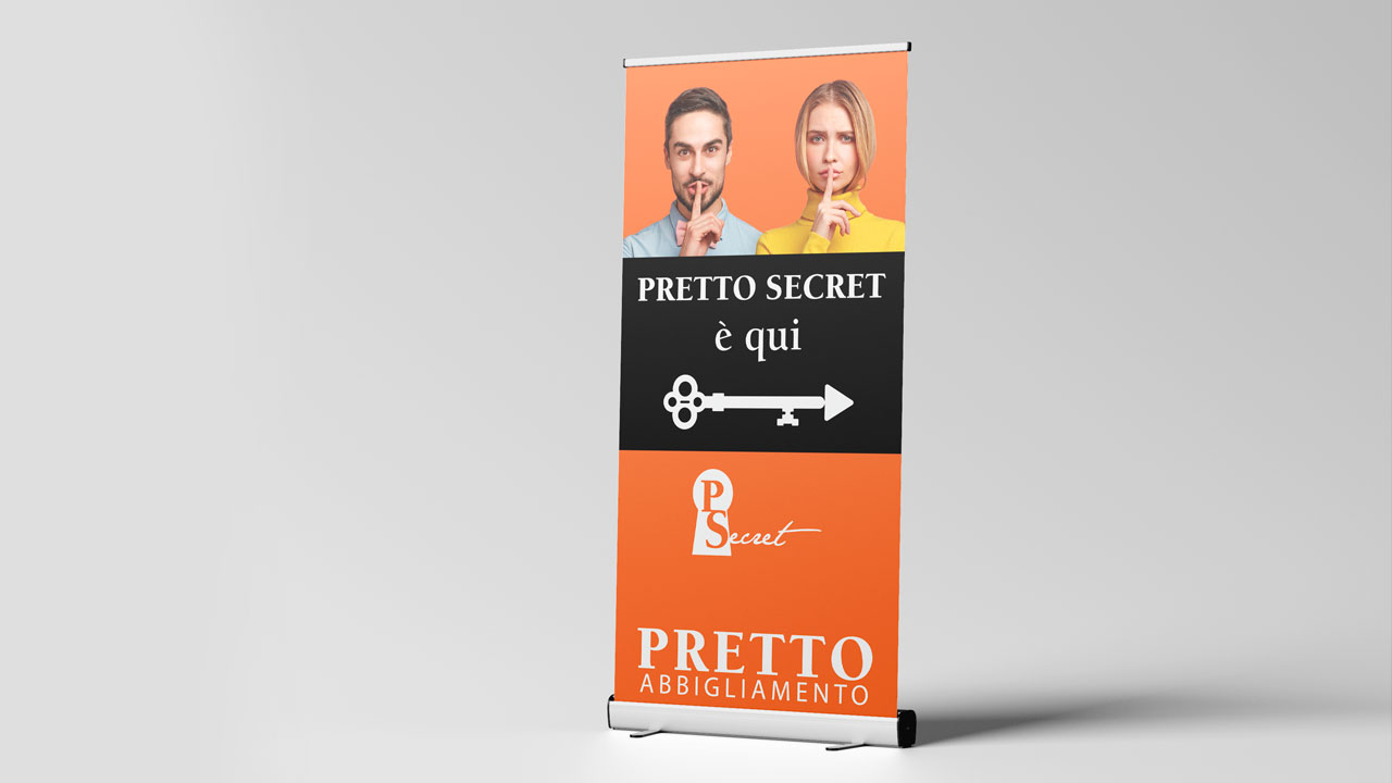 Elemento Portfolio. Roll up negozio abbigliamento Trento